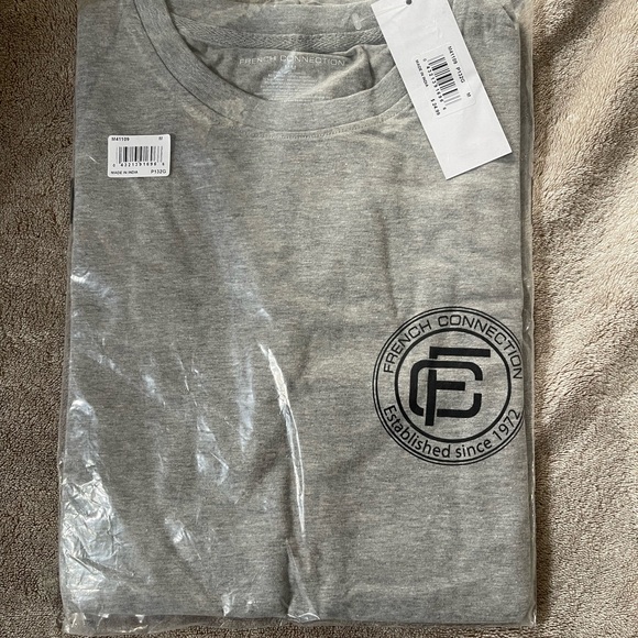 French Connection Other - French Connection Heather Gray Logo Tee